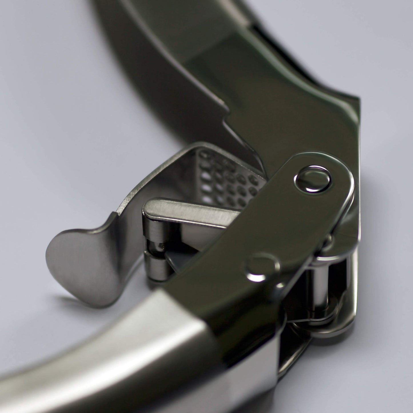 MÄNNKITCHEN Double Lever Assisted Garlic Press|Garlic Mincer– Built from Solid 304 Stainless Steel for Effortless Crushing and Durability