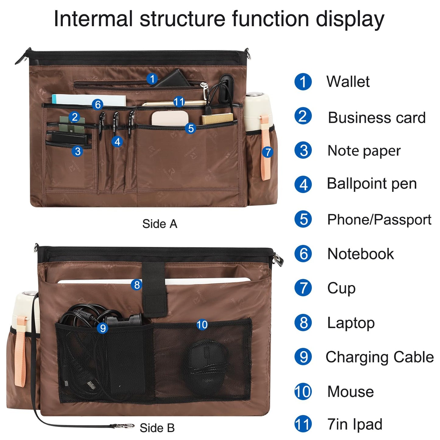 Laptop Bag for Women 17.3 Inch Laptop Tote Bag Large Work Tote Bag Waterproof Work Bag Teacher Bag with USB Charging Port Computer Tote Bag Nylon Handbag Satchel Shoulder Bag(17.3 inch, Black)