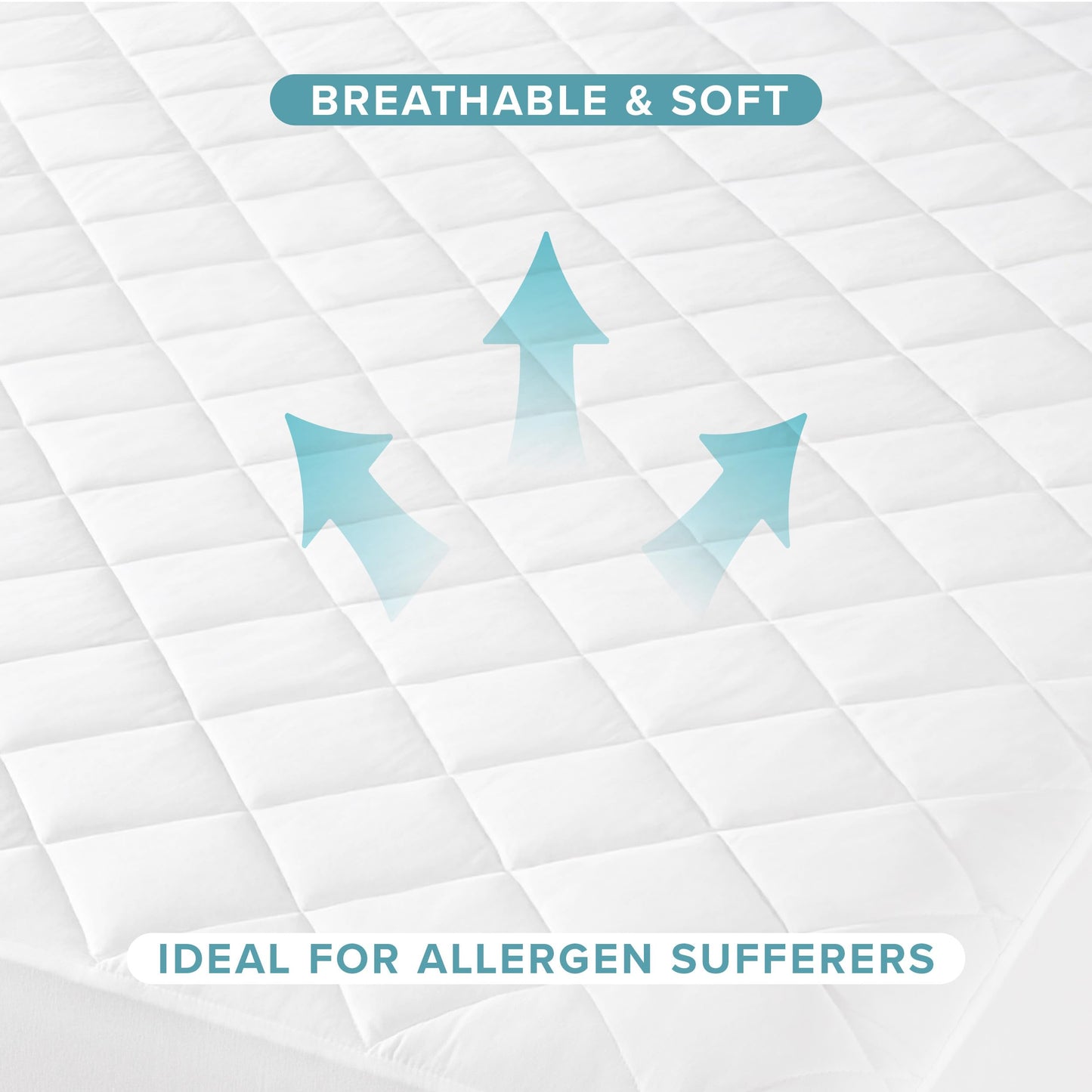 Bare Home Quilted Fitted Mattress Pad - Cooling Mattress Topper - Hypoallergenic Down Alternative Fiberfill - Stretch-to-Fit (Twin XL)