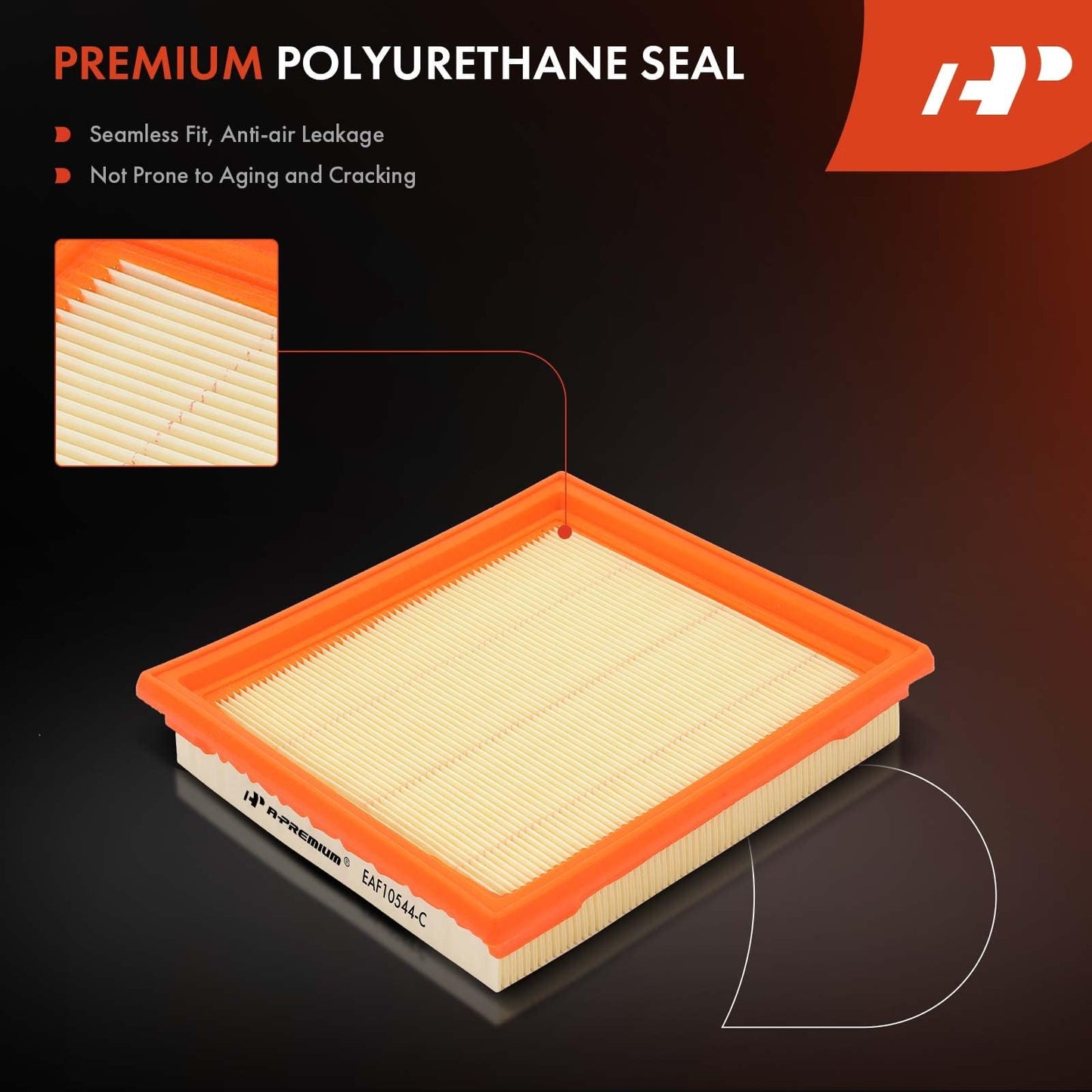 A-Premium 2-PC Engine Air Filter Compatible with Infinit EX35, EX37, G25, G35, G37, Q40, Q60, QX50 & Nissan 350Z, 370Z, 2007-2020, Replace# 16546JK20A