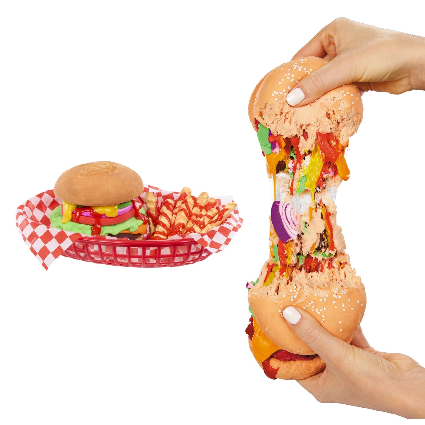 Slime Life Cheeseburger DIY Slime Kit - Unboxing Ingredients to Make, Smash, and Stretch Your Food Slime, Ages 8+
