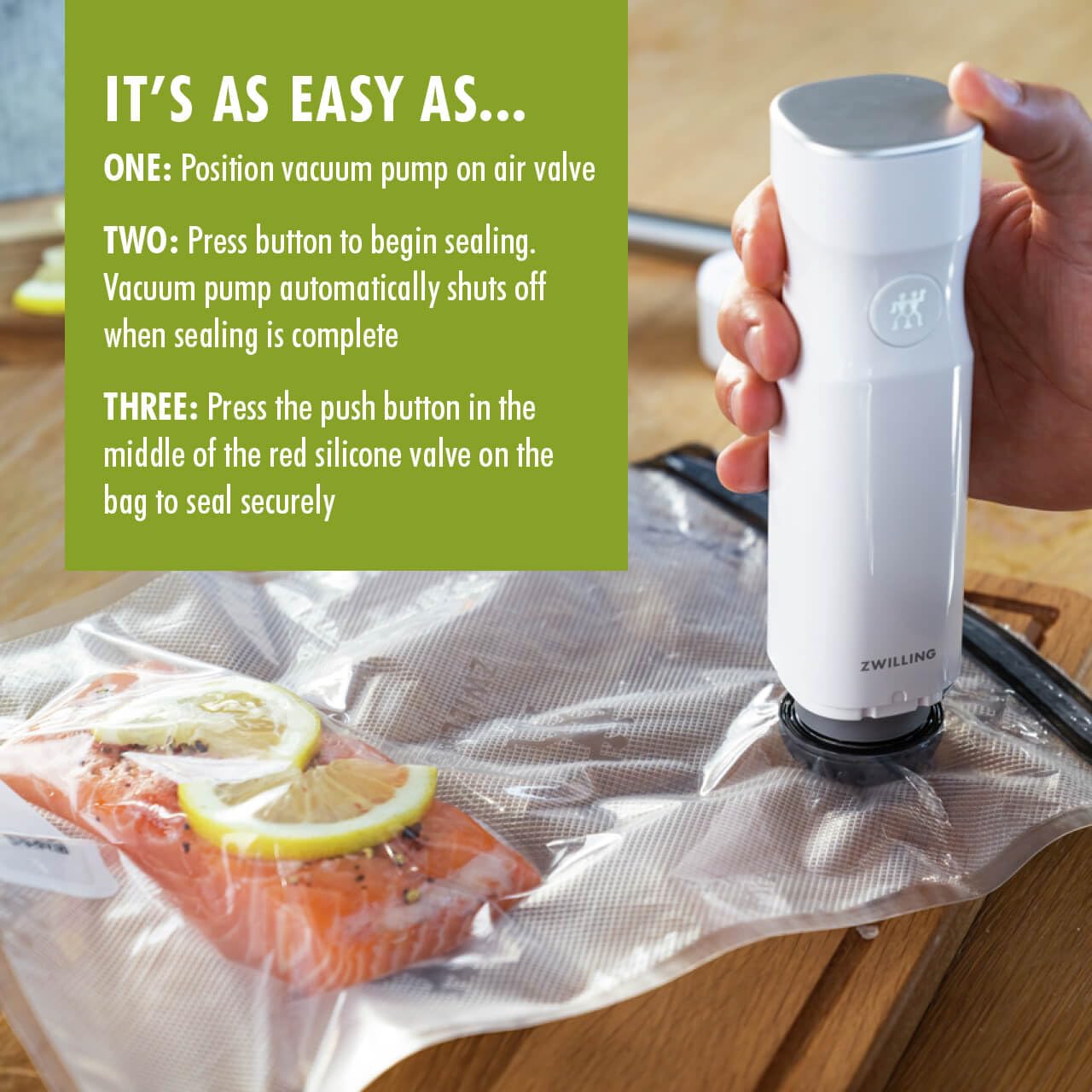 ZWILLING Fresh & Save Vacuum Sealer Bags, 1 Gallon, Reusable Food Storage Bags for Meal Prep, Reusable Snack Bags, Reusable Sous Vide Bags, 15 x 11.2 x 5.7 inches, Set 20-pc, Medium, Clear