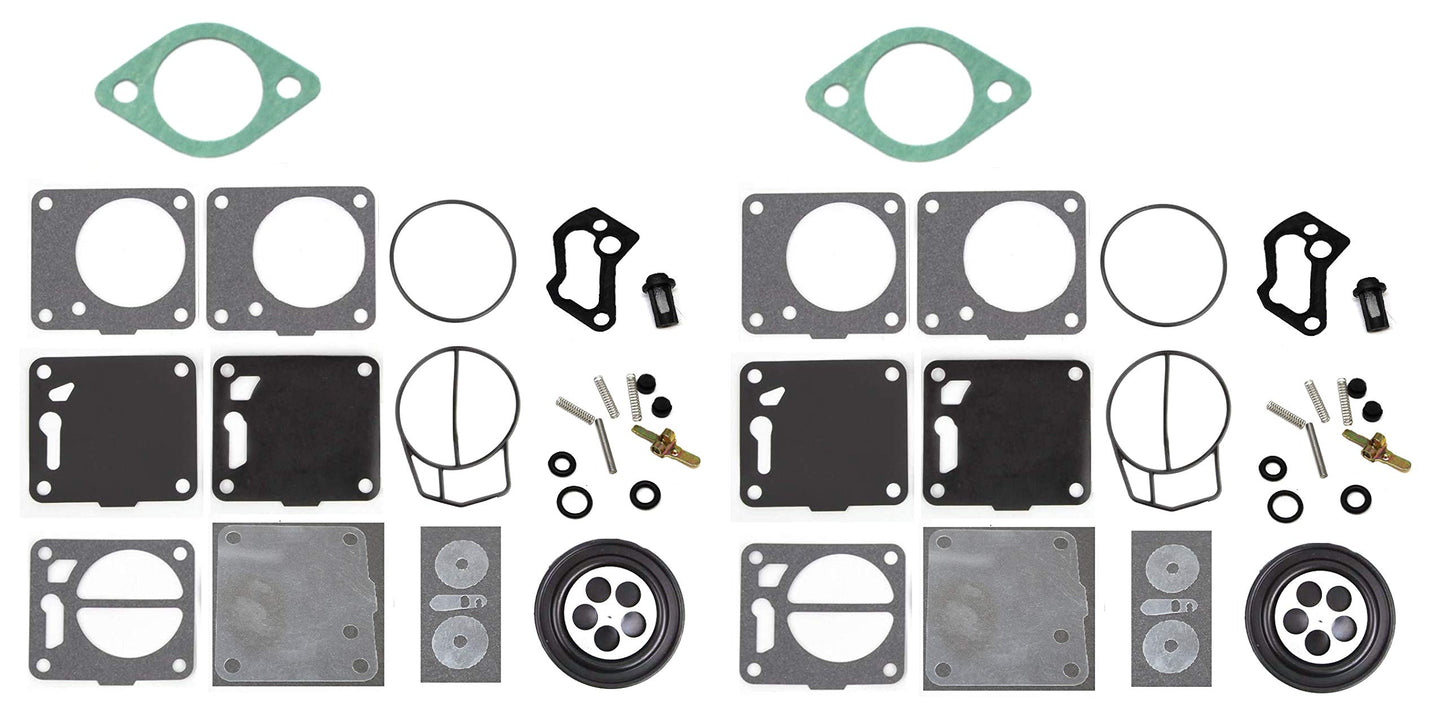 Seadoo 650 657 720 717 787 800 Carb Rebuild Kit with Base Gaskets Xp Carburetor Sea Doo by JSP Manufacturing