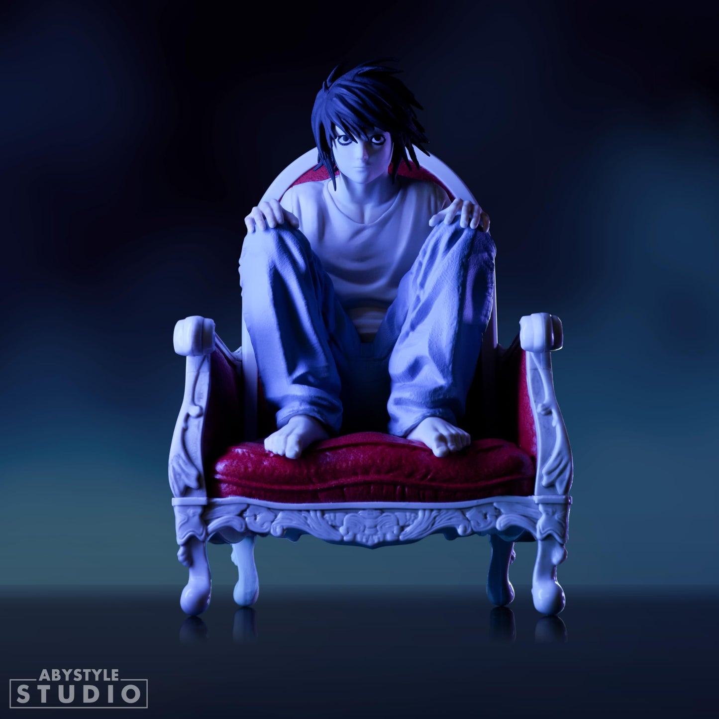 ABYSTYLE Studio Death Note Detective L SFC Collectible PVC Figure 5.5" Tall Statue Anime Manga Figurine Home Room Office Décor Gift