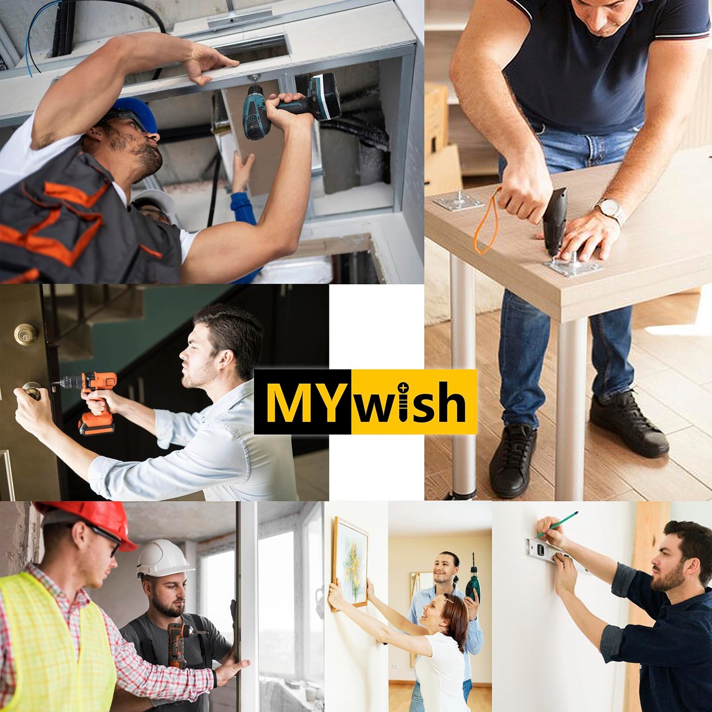 Mywish 650Pieces #8×1" Self Tapping Screws for Metal, Sheet Metal Screws 410 Stainless Steel Truss Head Self Drilling Screws High-Strength Quick Tapping Screws