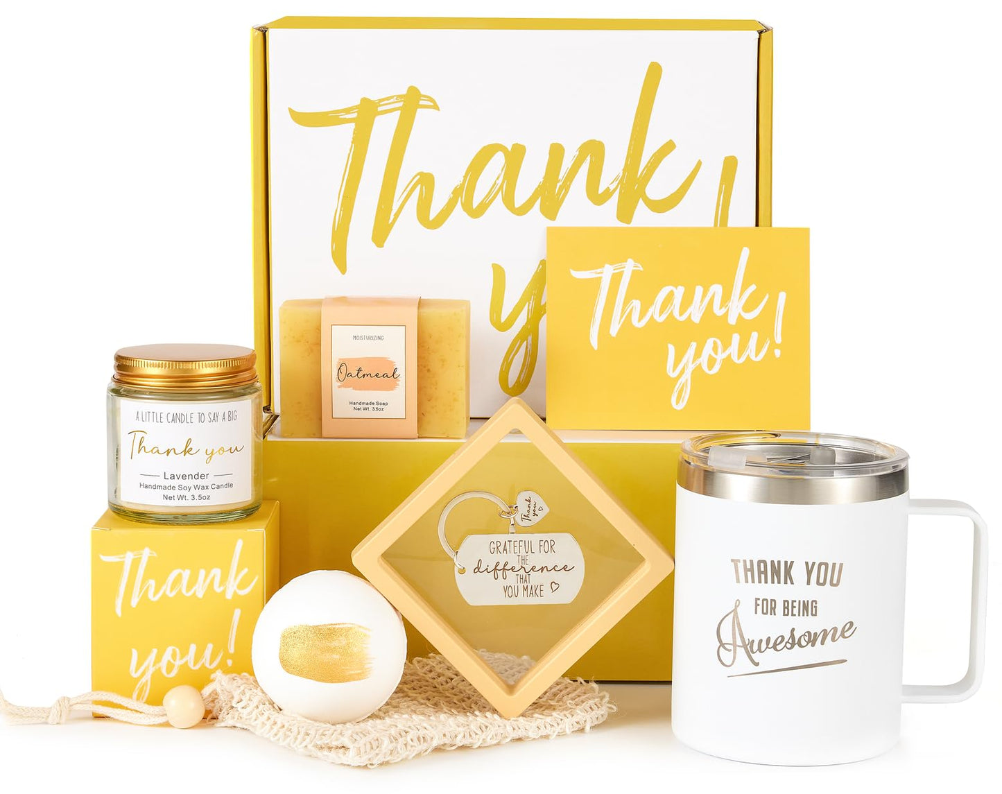 Thank You Gifts for Women Employee Appreciation Boss Babe Day Gift Basket Box for Wife Best Friend Mom Graduation Teachers Secretary Boss Lady Hostess Leaders Office Coworkers for Holiday Thanks Card