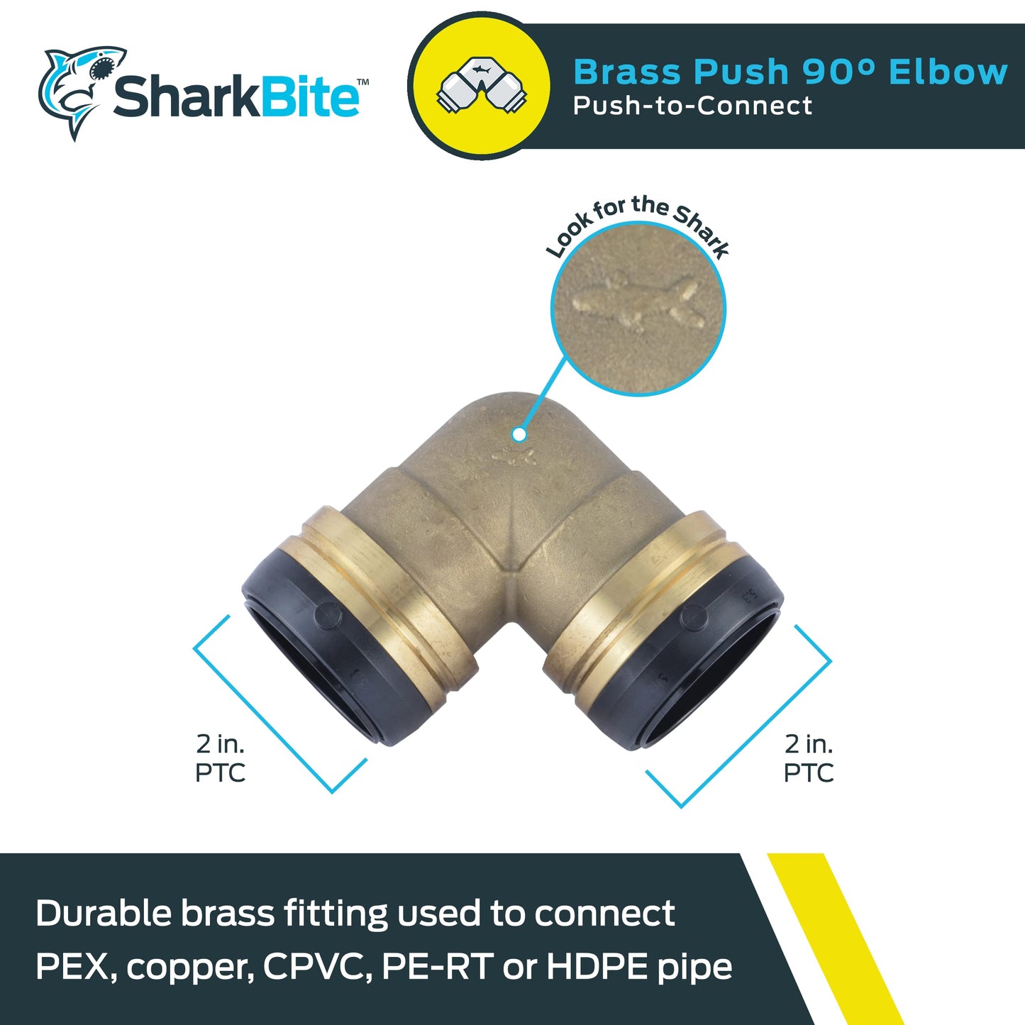 UXL0254 90 Deg Elbow, 2" x 2"