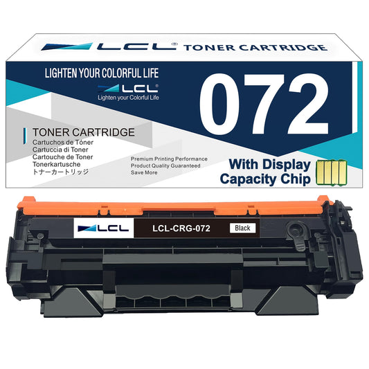 (Indicate Toner Level) LCL CRG-072 Black Toner Cartridge Replacement for Canon 072 072H CRG072H Replacement for Canon imageCLASS MF280 MF284dw MF286dw MF287dw MF288dw MF289dw LBP171dw LBP172dw (1Pack)