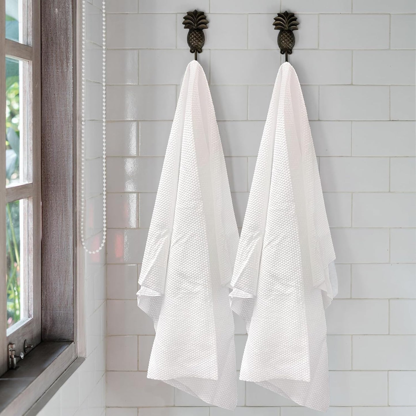 ForPro Premium Disposable Bath Towels, Salon & Spa Towels for Hair, Face, Body, Extra Large (15" x 31.5"), White, 50-Count