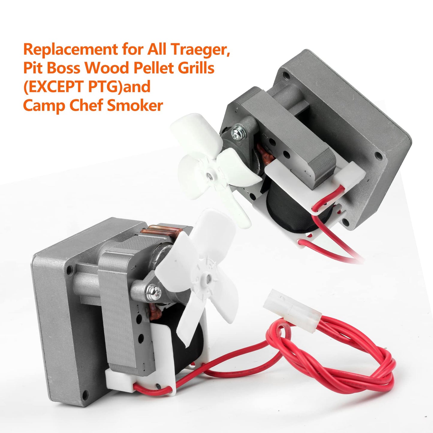 Onlyflame Replacement BBQ Auger Motor Kit for Traeger Grill Models & Pit Boss Wood Pellet Grills (Except PTG) & Camp Chef Smoker - Auger Drive Motor Kit Barbecue Grill Replacement Parts