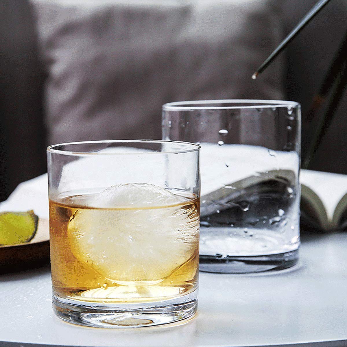 Kingrol 12 Pack Double Old Fashioned Whiskey Glasses, 10 oz Rocks Glasses Drinking Glasses for Scotch, Bourbon, Cocktails, Beverages, Water