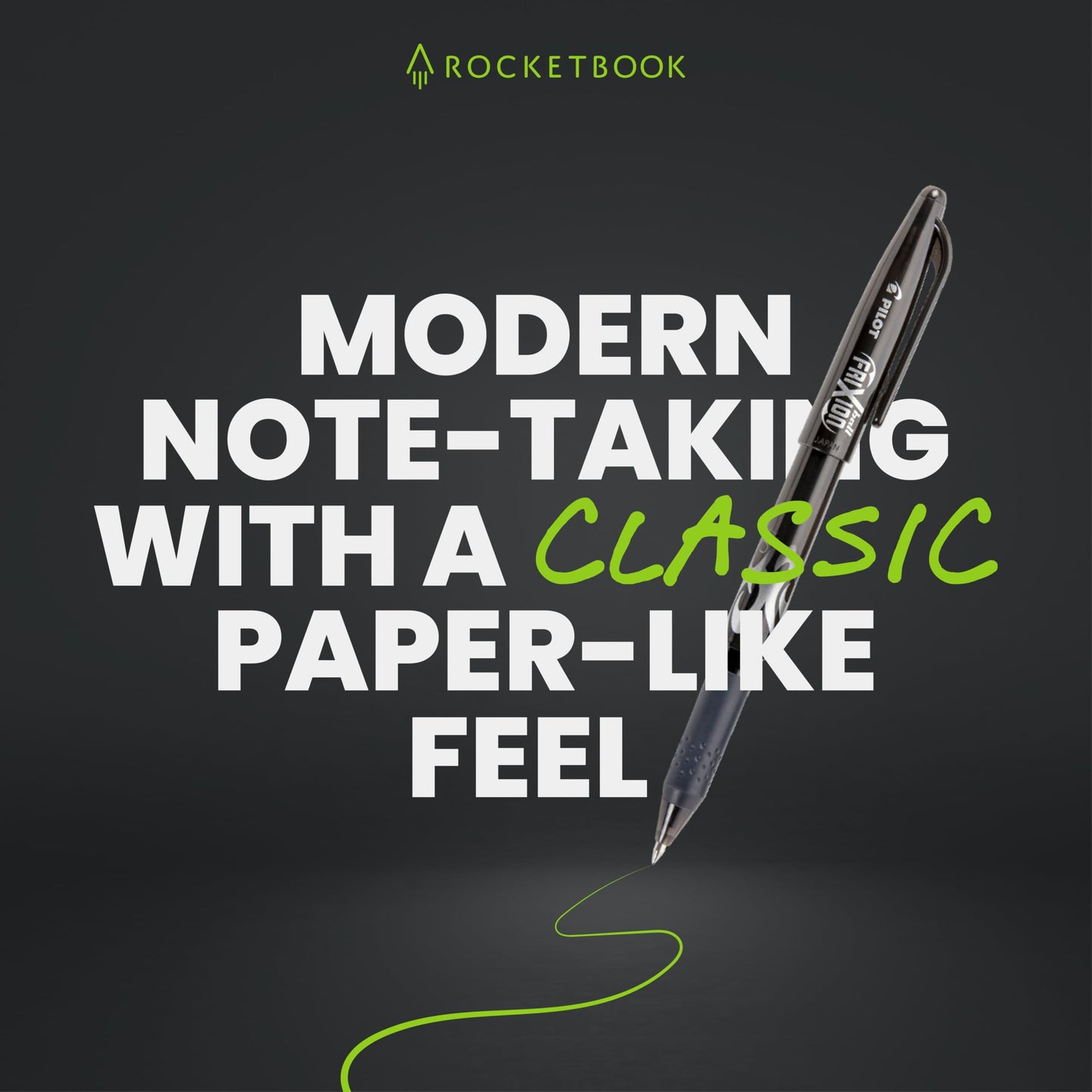 Rocketbook Fusion Smart Reusable Notebook - Calendar, To-Do Lists, and Note Template Pages with 1 Pilot Frixion Pen and 1 Microfiber Cloth Included - Deep Space Gray Cover, Executive Size (6" x 8.8")