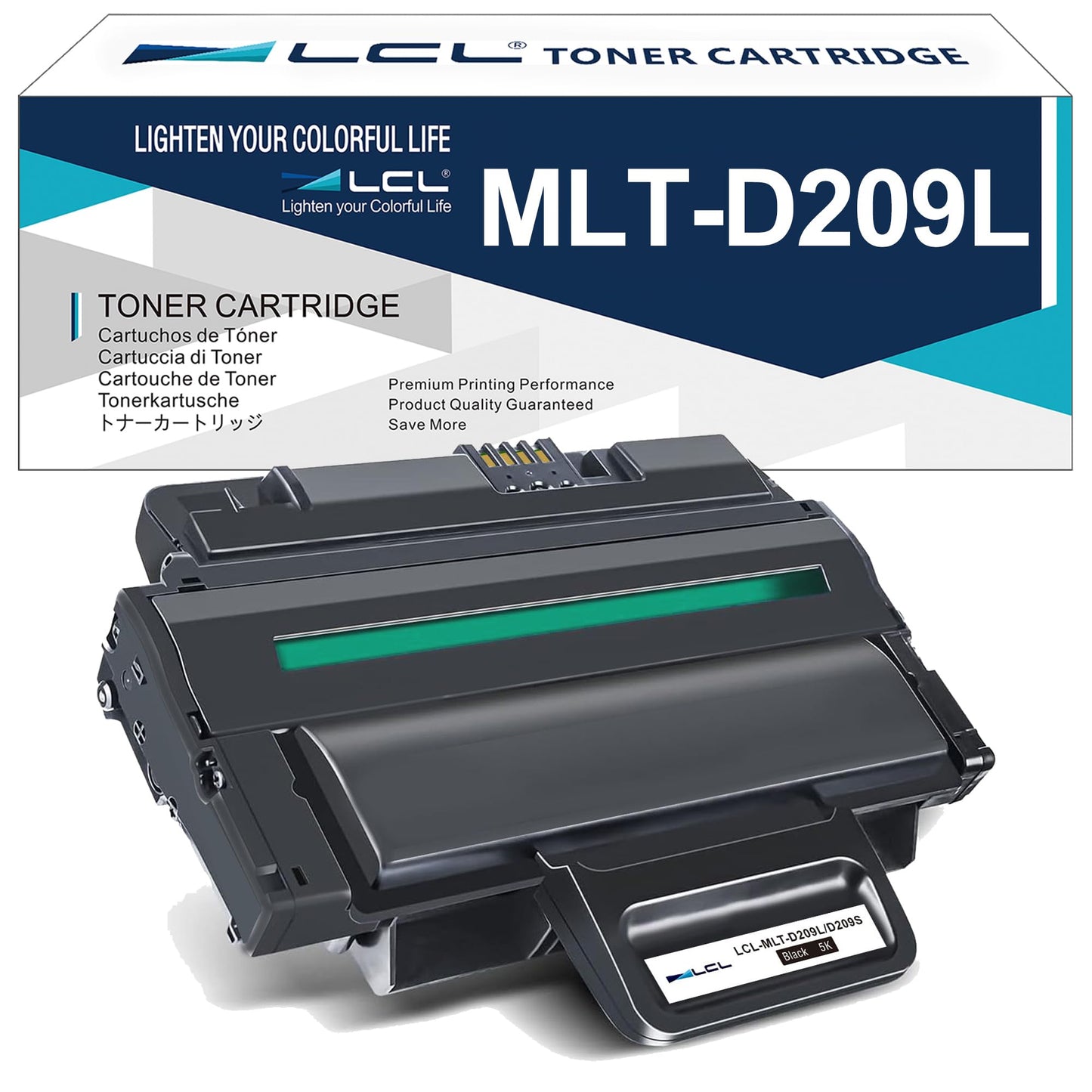 LCL Compatible Toner Cartridge for Samsung MLT-D209L MLT-D209S 5000 Pages (1-Pack,Black) for Samsung SCX-4824 SCX-4824FN SCX-4825 SCX-4826 SCX-4826FN SCX-4828 SCX-4828FN ML-2855 ML-2855ND ML-2853