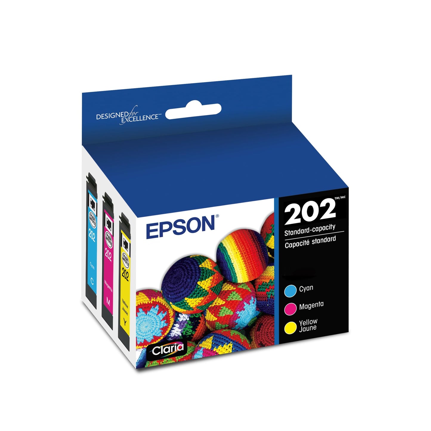 Epson T202520-S Claria Standard-capacity Ink Cartridge Multi-pack - Colour (CMY)