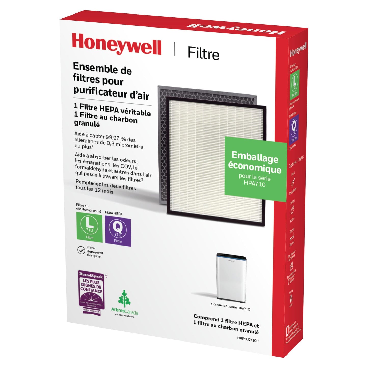 HONEYWELL HRF-LQ710C Certified Replacement Filter for HPA710C