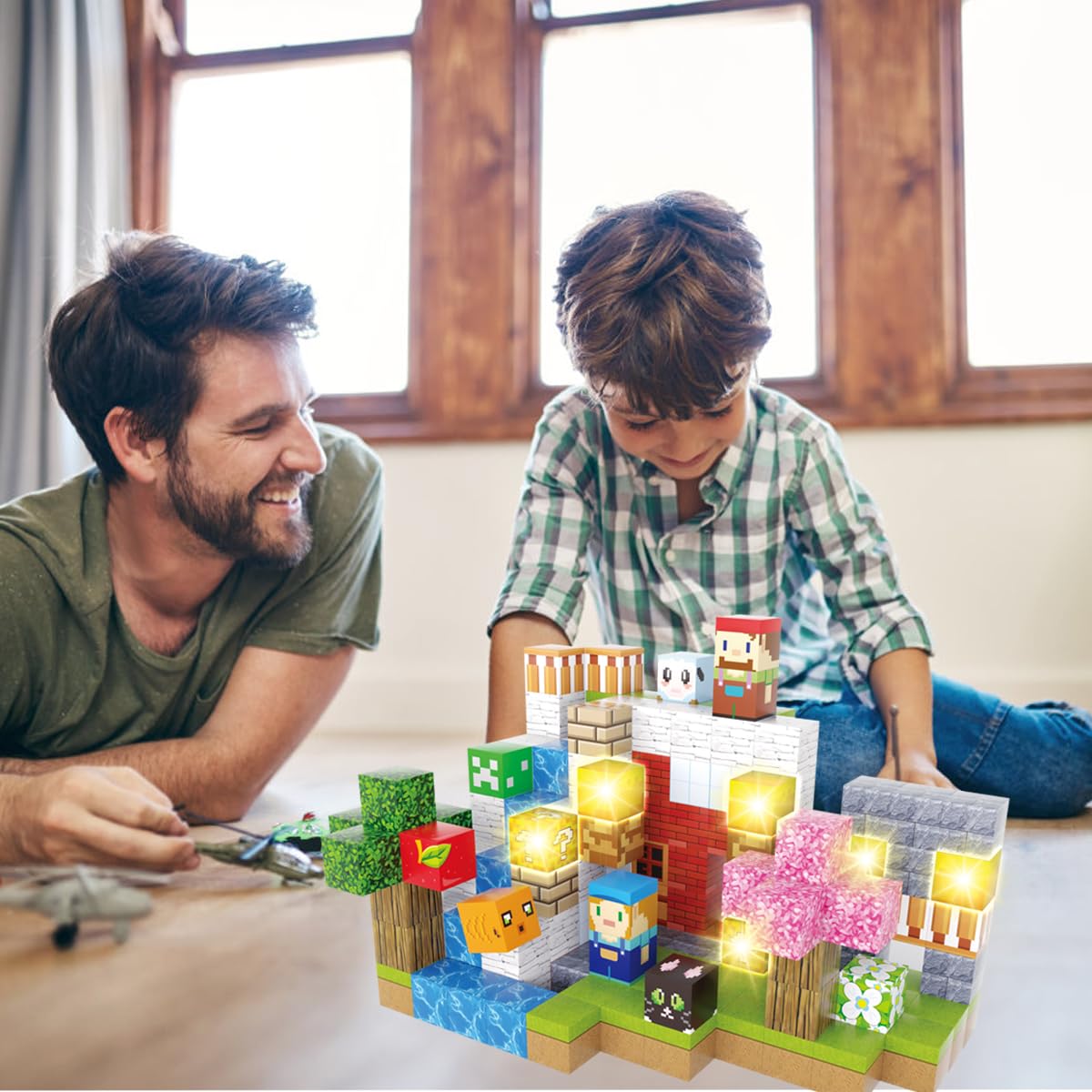 JOYYAGSK 1 Inch 150PCS Magnetic Blocks Building Set, Magnet Constructions Stacking Toys STEM Sensory Educational Christmas Birthday Gifts for Toddler Boys Girls
