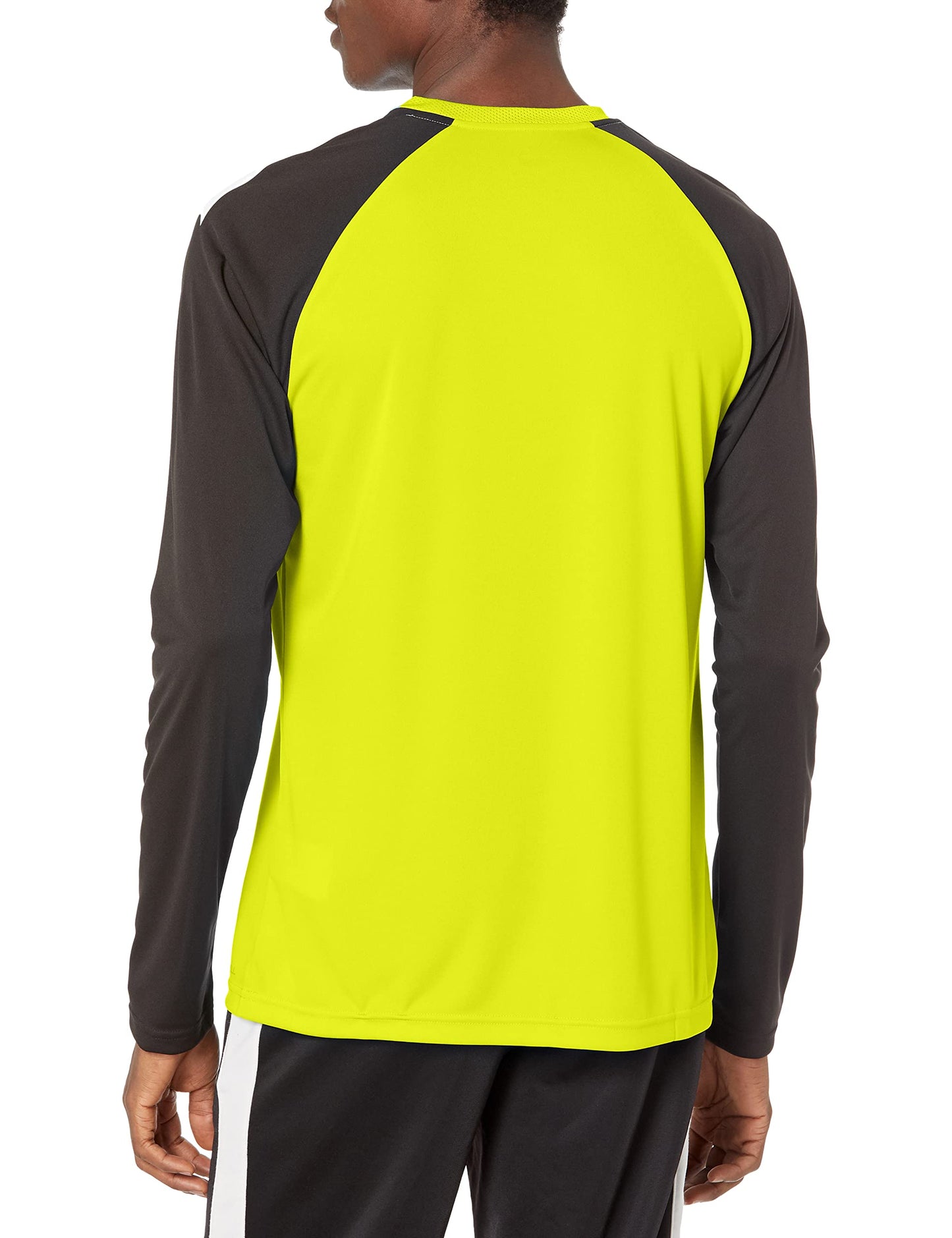PUMA Men's Team Pacer Goalkeeper Long Sleeve Jersey, Fluorescent Yellow/Black/White, Large
