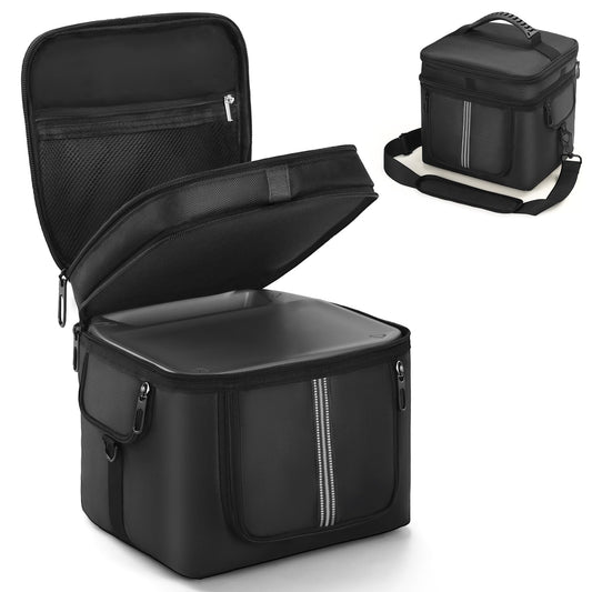 Carrying Case Compatible with ECOFLOW River 2 PRO Portable Power Station, Travel Storage Bag with Zipper Windows for Generator, Charging Cable and Accessories