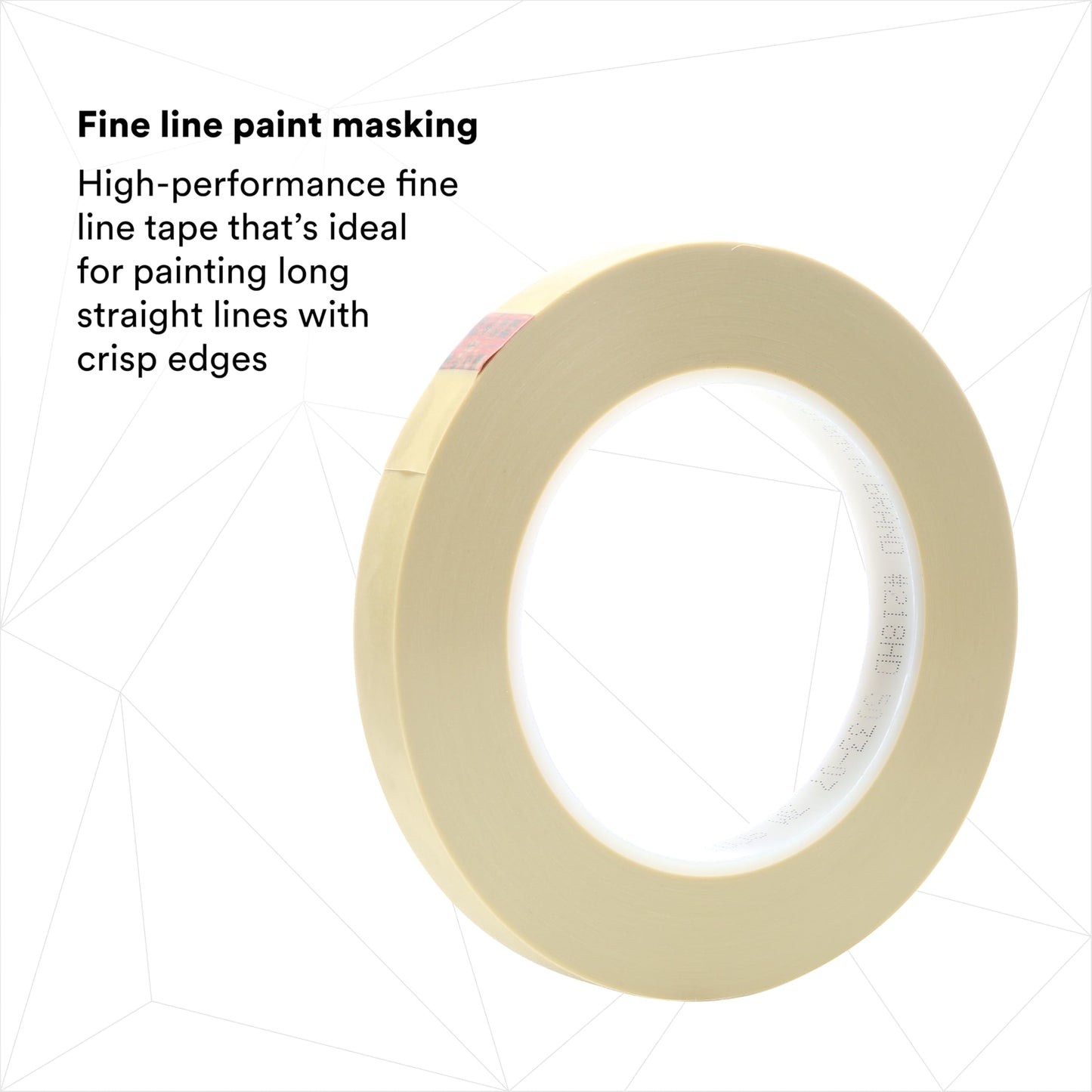 Scotch 218 Fine Line Premium Masking Tape, Sand, 1/2 in x 60 yd – High Performance Polypropylene Tape, 1 Pack
