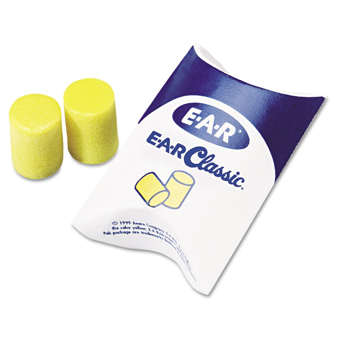 3M E-A-R Classic Earplugs 310-1001 Uncorded in Pillow Pack - MS92100 (1 Box)