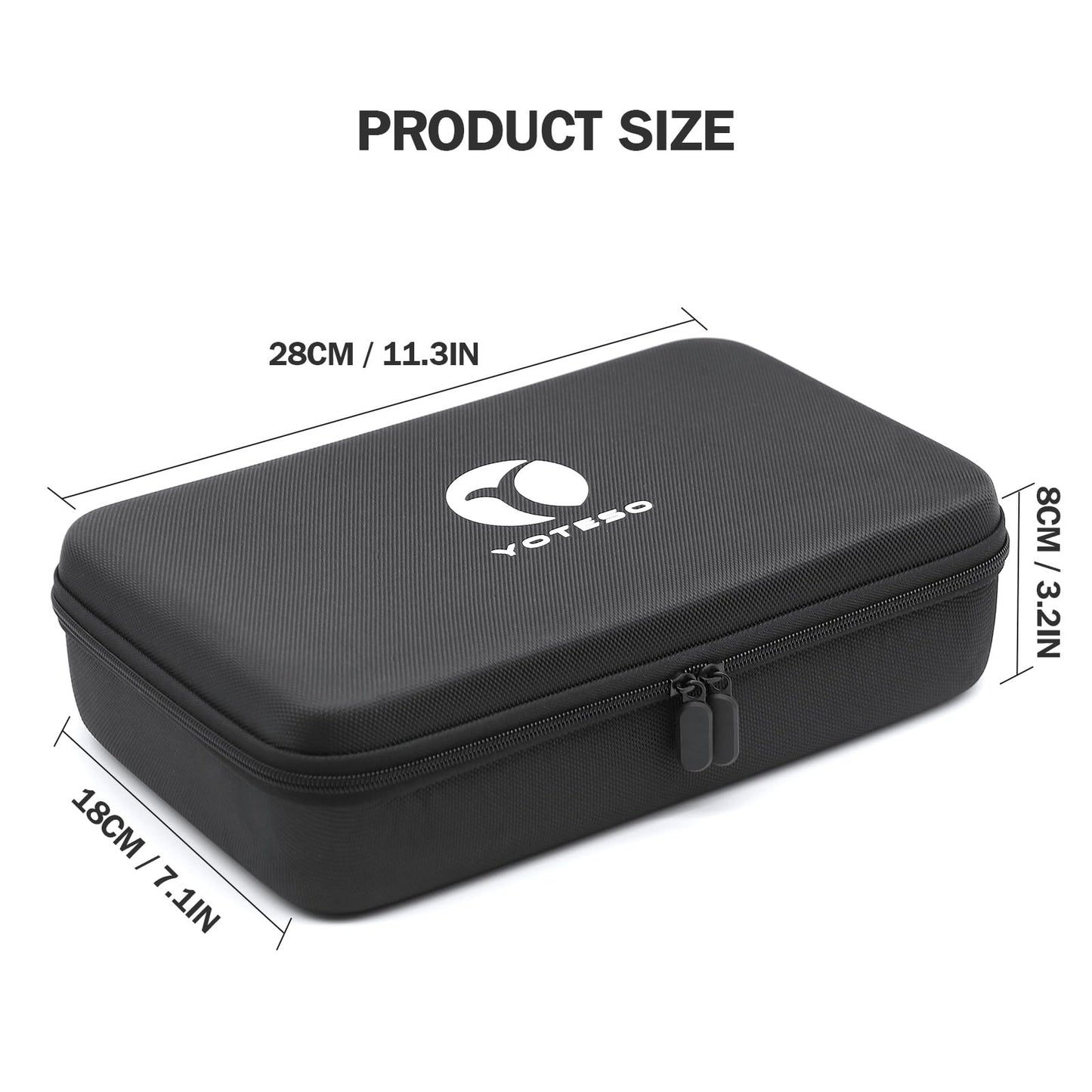Wireless Microphone Case Compatible with Tonor TW630, Dual Microphone Bag: Hard EVA Case for Handheld Microphone, Hard Mic Travel Case, Home Mic Storage Case Compatible with JBL Wireless Microphone