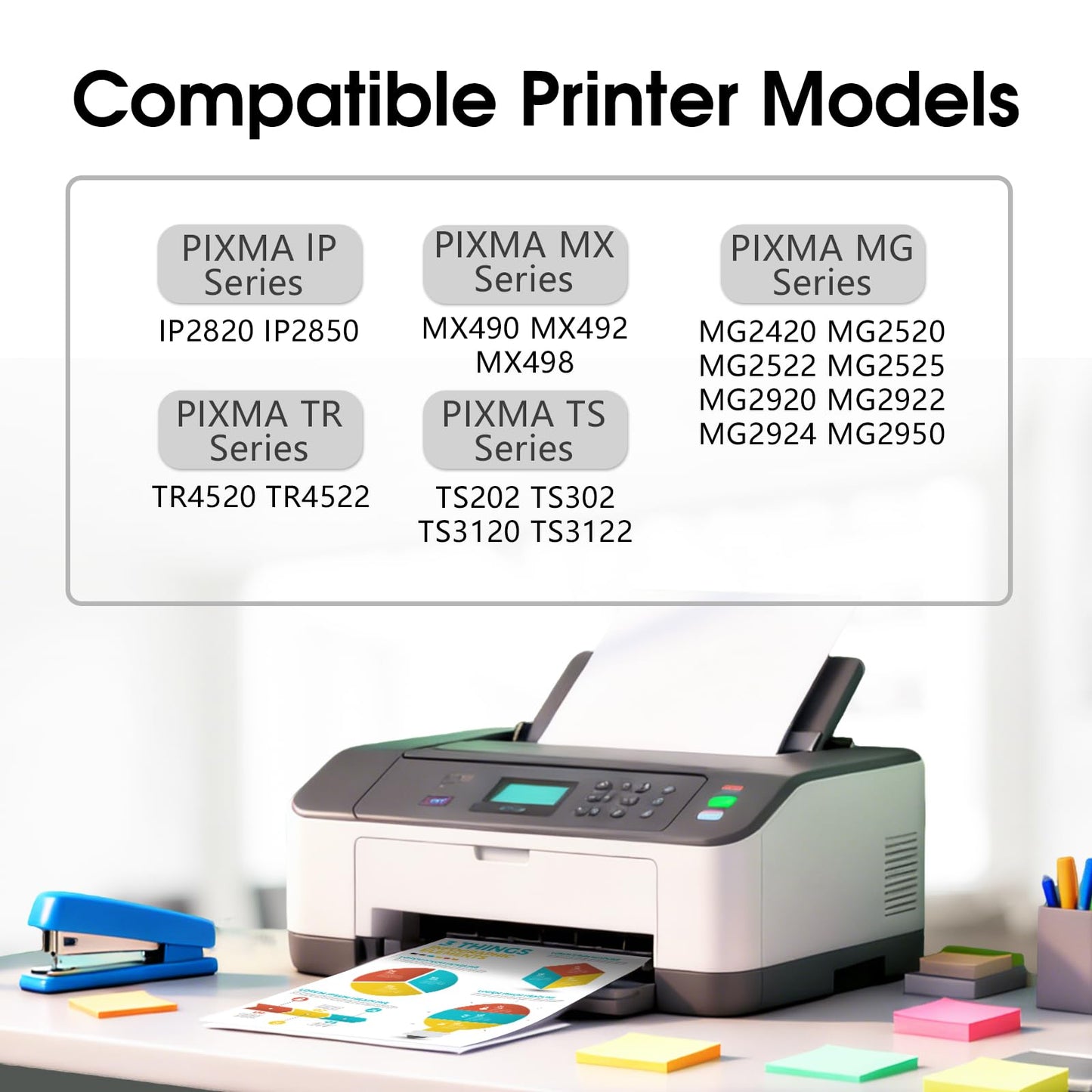 243XL 243XL Ink Cartridges Combo Pack High Yield Replacement for Canon PG-243 XL PG-243 XL – Compatible with Pixma TS3420 TS3400 MX490 MX492 MG2522 MG2922 TR4520 TR4522 TS3122, 2 Black