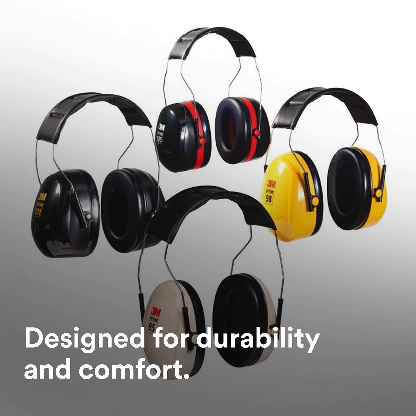 3M Peltor Optime 101 Over-The-Head Earmuffs H7A