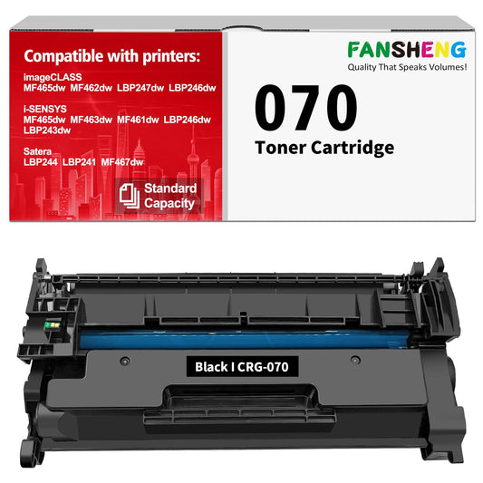 070 Toner Cartridge 5640C001 Replacement for Canon 070 070H Work with ImageCLASS MF460 MF462dw MF465dw LBP240 LBP246dw LBP247dw Printers High Capacity 3000Pages (Black x 1)