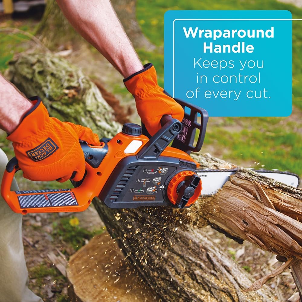 BLACK+DECKER 20V Max Cordless Chainsaw, 10-Inch, Tool Only (Battery & Charger Sold Separately) (LCS1020B-CA)