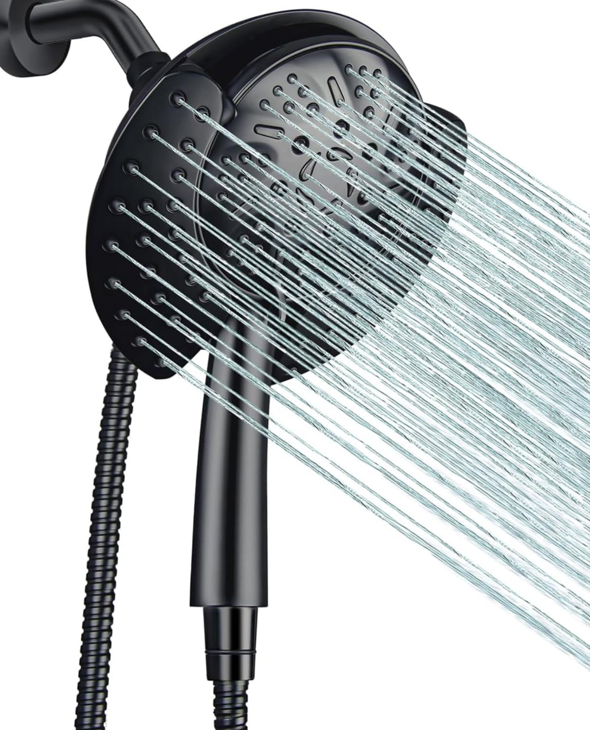 Shower Head, Shower Heads with Hand Held Spray, 2 in 1 High Pressure Shower Head & Rain Shower Head, 9 Spray Modes Anti-Leak Shower Head with Hose, Height/Angle Adjustable, cUPC Certification Approved