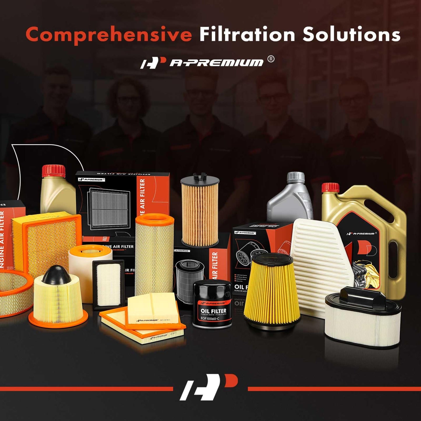 A-Premium 4-PC 10K Miles Protection Spin On Oil Filter Compatible with Ford & for Honda & Nissan & Hyundai & Subaru & Dodge & Mazda & Chrysler & Acura & Mitsubishi & Infiniti & Suzuki & Plymouth