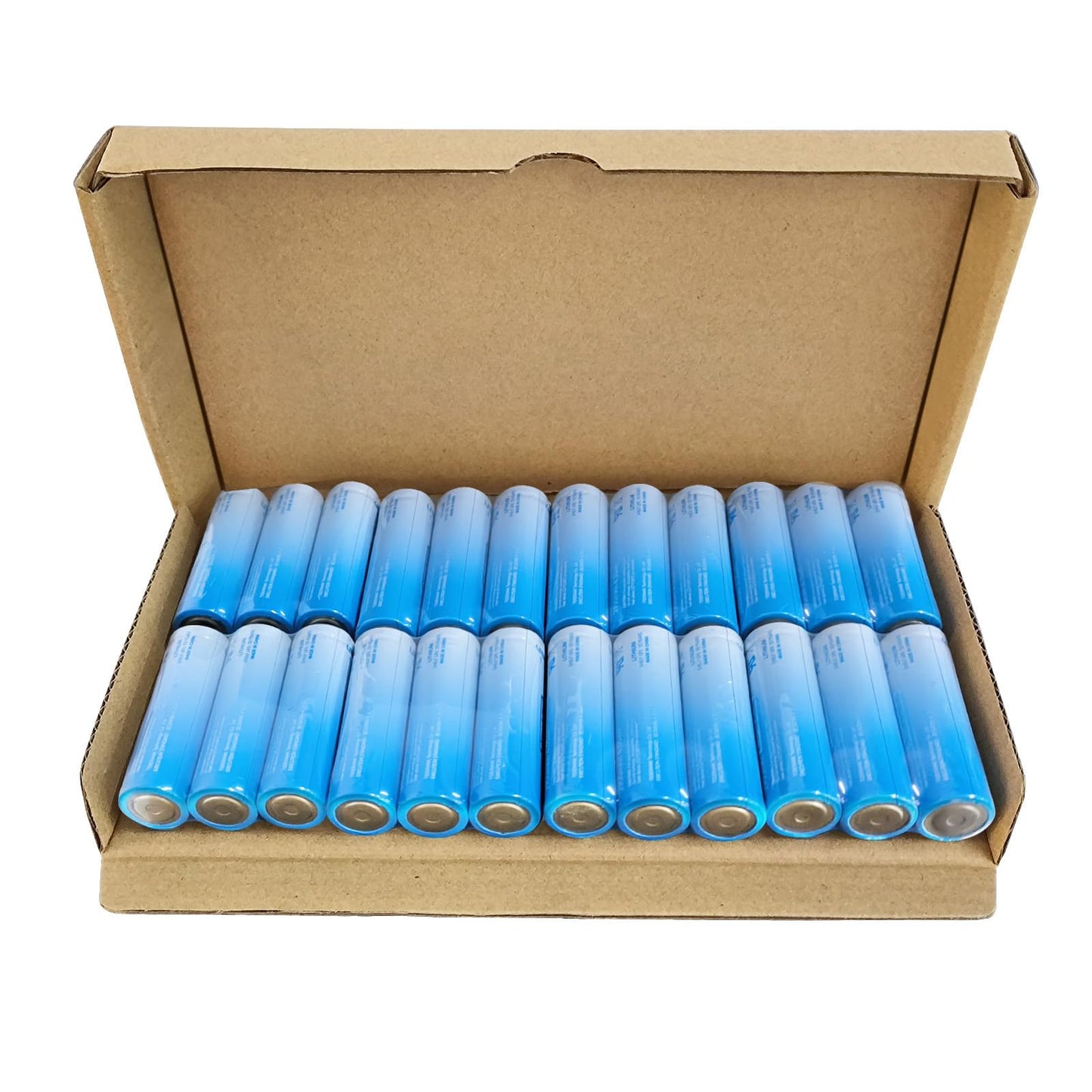 AA Lithium Battery 24 Pack, Long Lasting 2900mAh 1.5V AA Battery, No Leaks Guaranteed, Works in Extreme Temperatures, Non Rechargeable (Blueness)