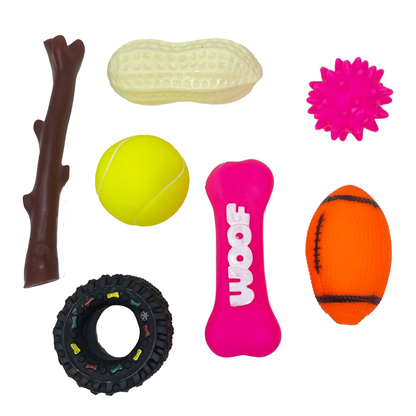 Jalousie Multipack Dog Squeaky Toys Bulk Bundle Pup Toy - Puppy Toys for Pets for Small Medium Breed (24 PCs Gift Basket)