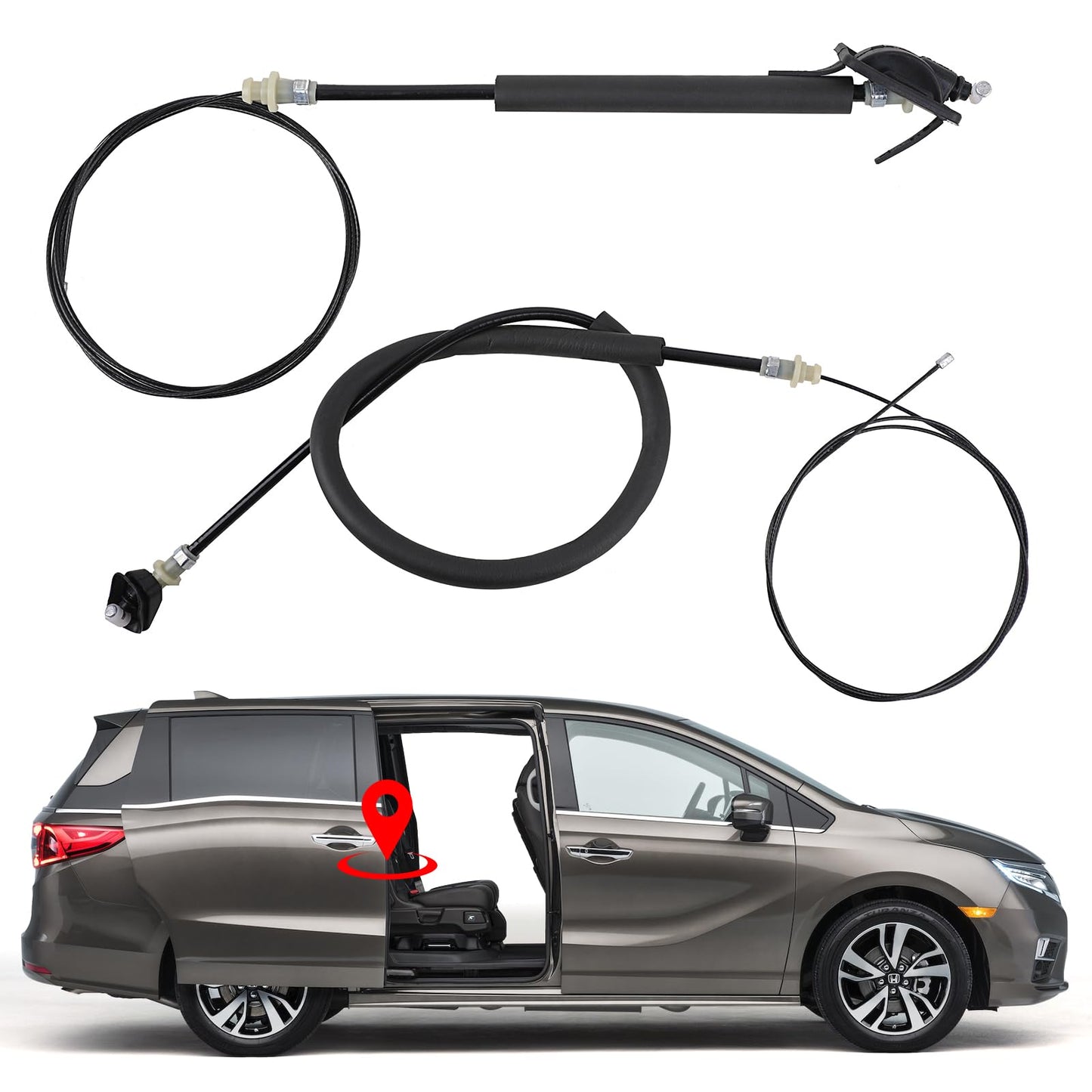 Power Sliding Door Cable Kit Left and Right Side, Compatible with 2011-2020 Honda Odyssey 3.5L V6, Replaces 72546-TK8-A01, 72546TK8A01, 72546 TK8 A01 Rear Slide Door Repair Set