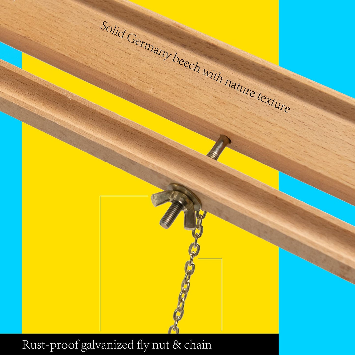 MEEDEN Wood Easel Stand for Display: Wooden Tripod for Poster Board - Wedding Easel Standing for Welcome Sign