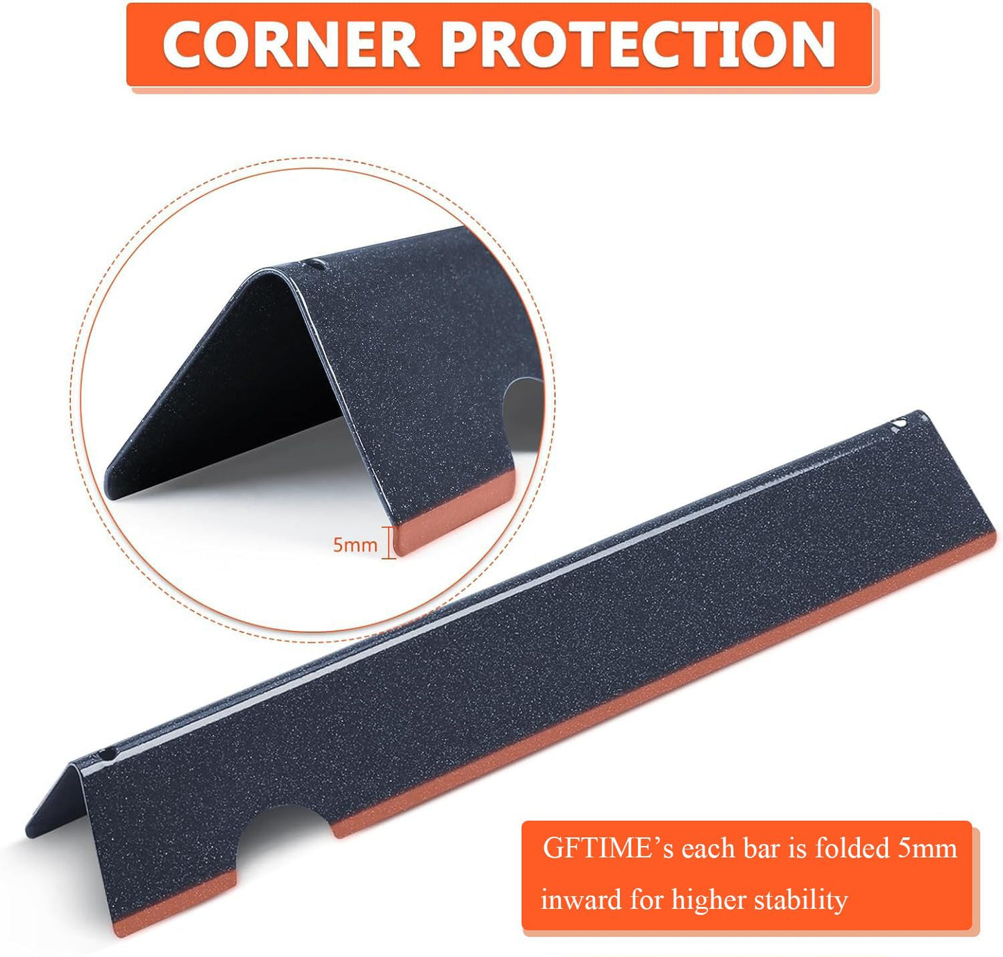 GFTIME 17" Flavorizer Bars & Heat Reflector for Weber Genesis II/LX 300 Series II E-310, II E-330, II E-335, II LX S/E-340 (2017 and New), Heating Plates Replacement Parts for Weber 66032 66040