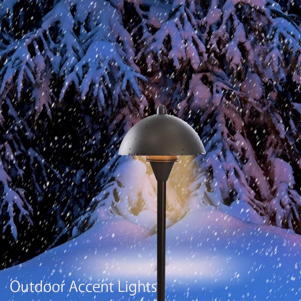 Arrownine Low Voltage Path Lights Outdoor Landscape Lighting,Replaceable G4 LED Pathway Lights,Walkway Driveway Lighting Warm White Oil Rubbed Bronze Pack of 2
