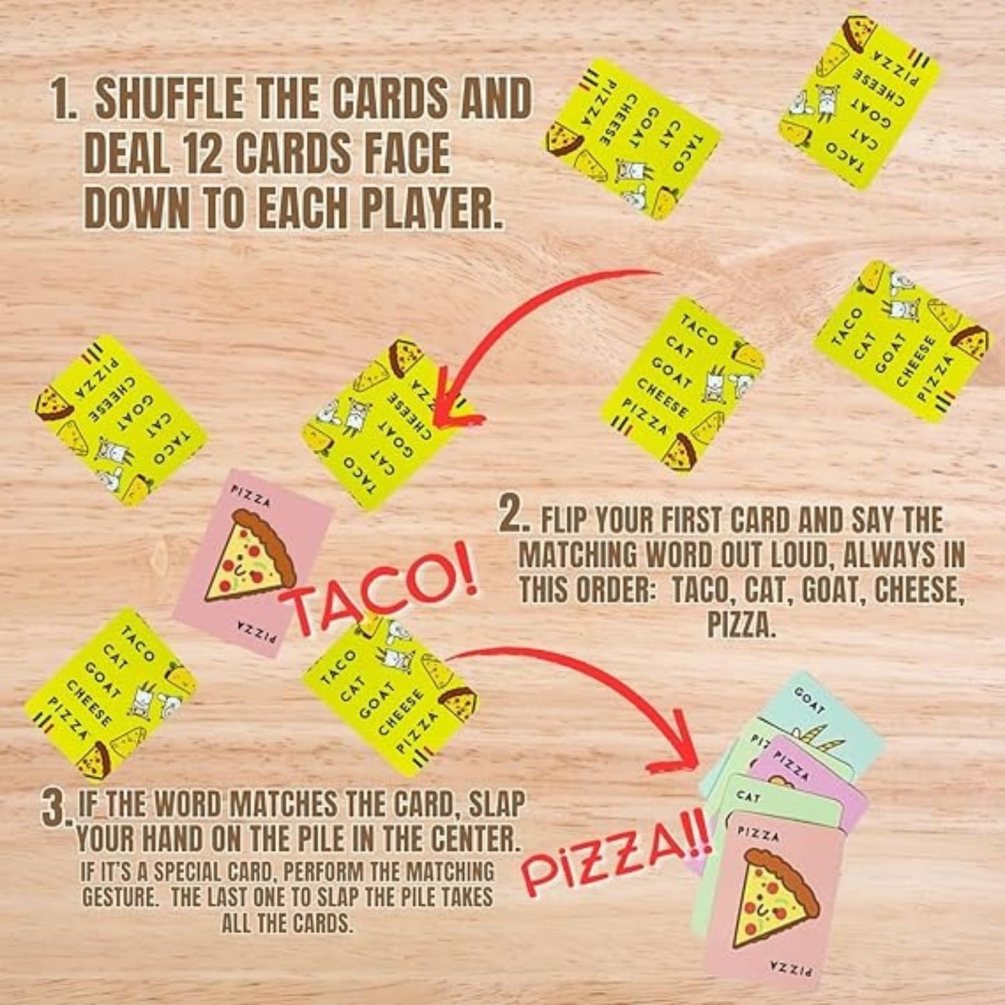 Taco Cat Goat Cheese Pizza Card Game