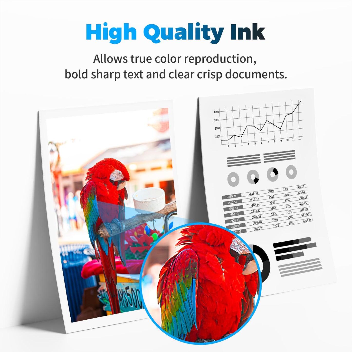 BAIINK 275XL 276XL Ink Cartridges Replacement for Canon 275 276 XL Ink Cartridges PG-275XL CL-276XL Compatible with Canon Pixma TS3720 Ink TR4720 TR4700 TR4723 TR4722 TS3500 Printer High Yield