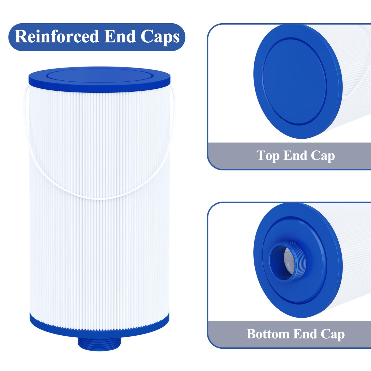 Cryspool 2402 Filter Compatible with Watkins 303279, FC-2402, Free Flow and Lifesmart Hot Tub Filter, 1 1/2" Finer Thread Spa Filter Cartridge, 1 Pack