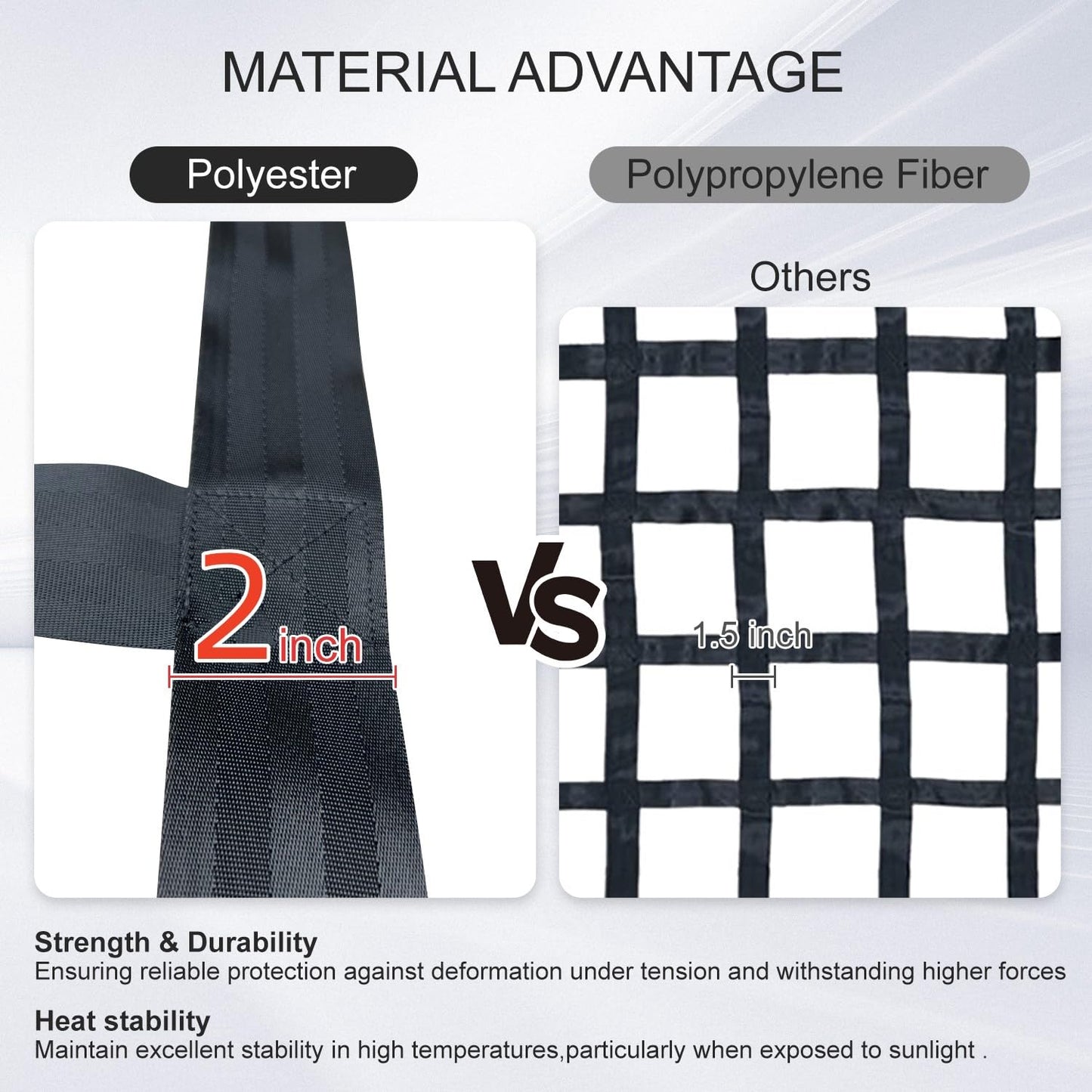 Cargo Net for Pickup Truck Bed, Heavy Duty 1100LBS Capacity, Adjustable Cam Buckles & S-Hooks, Thick Herringbone Nylon Mesh with Drawstring Storage Bag for Trailers and Trucks