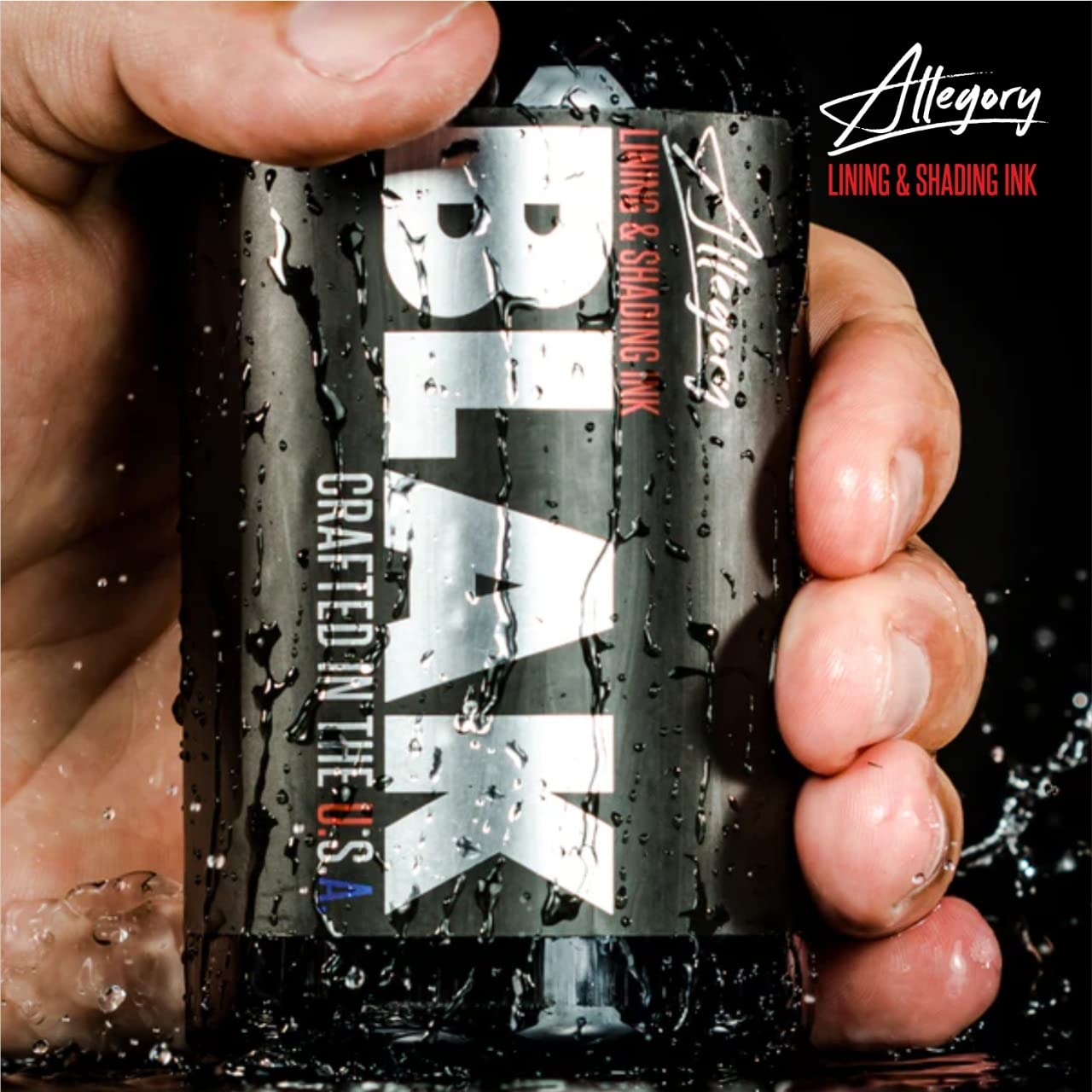 Allegory Premium Lining & Shading Tattoo Ink Black (8 oz)