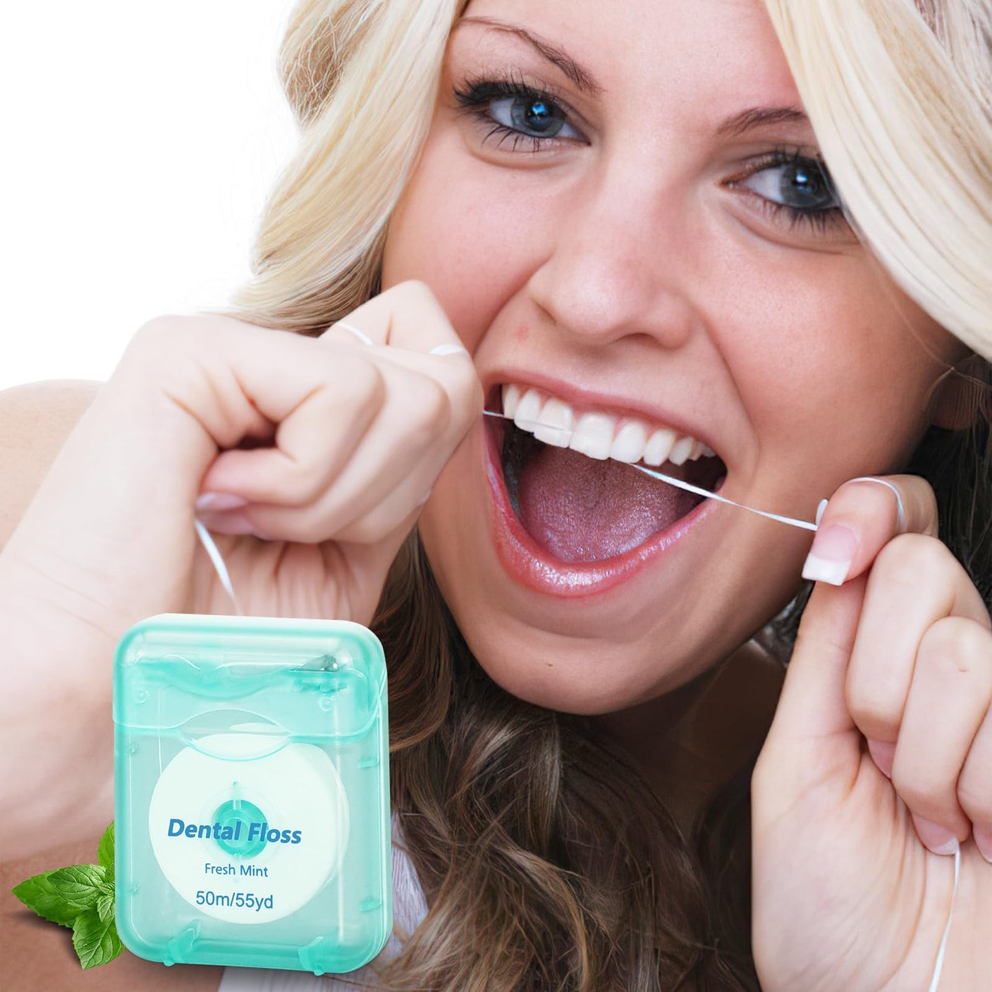 96 Pack Dental Floss Bulk Statin Tape Dental Floss 50m Each Travel Dental Oral Care for Teeth and Gum Protection Fresh Breath (Green)