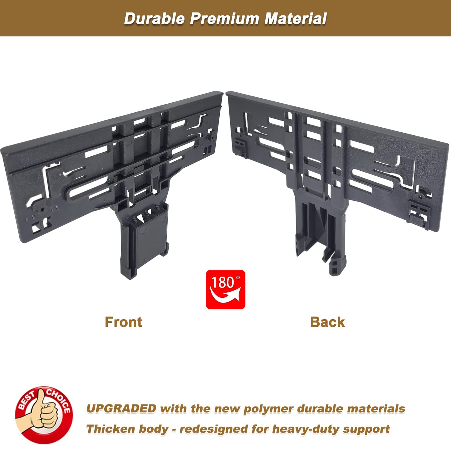 𝟮𝟬𝟮𝟔 𝗨𝗣𝗚𝗥𝗔𝗗𝗘𝗗 Dishwasher Upper Rack Adjuster W10546503 W10195839 W10195840 Dishwasher Positioner for Whirlpool Kitchenaid Maytag Top Rack Adjuster Replacement Parts W10418314 W10306646