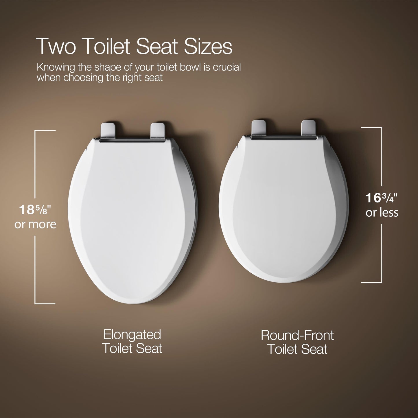 Kohler Stonewood Toilet Seat, Quiet-Close Elongated, Slow Close, Wooden Toilet Seat