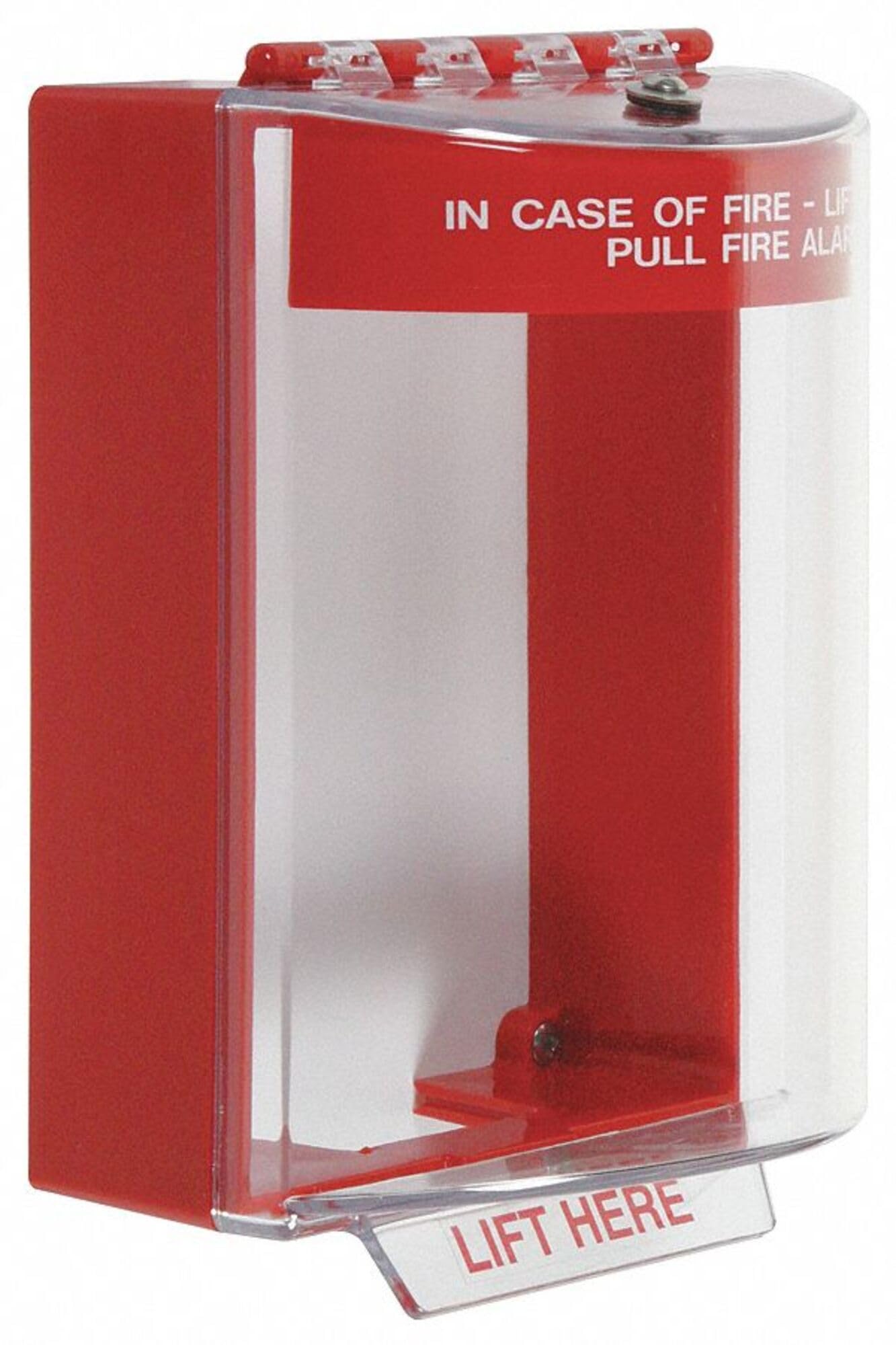 Safety Technology International, Inc. STI-13210FR Universal Stopper®, Surface Mount with Conduit Knockouts and Fire Label, Indoor/Outdoor Polycarbonate Protective Cover for Pull Stations or Call