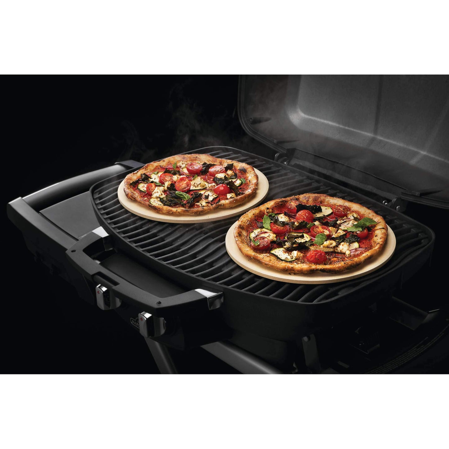 Napoleon Personal Sized Pizza Baking Stone Set - BBQ Grill Accessories, Two 10-inch Personal Pizza Baking Stones, Stone Oven Pizza, Pizzaria Results, Easy to Use, Use in BBQ Grill or Oven