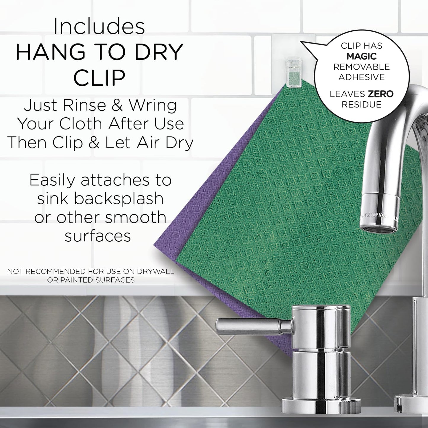 Swedish Dishcloths for Kitchen On a Roll - 30 Sheets, Ultra Absorbent Eco Friendly Cleaning Cellulose Sponge Cloths, Reusable Paper Towels Dishwasher Safe Hand Towels, 10.625" x 9.75" Made In Europe