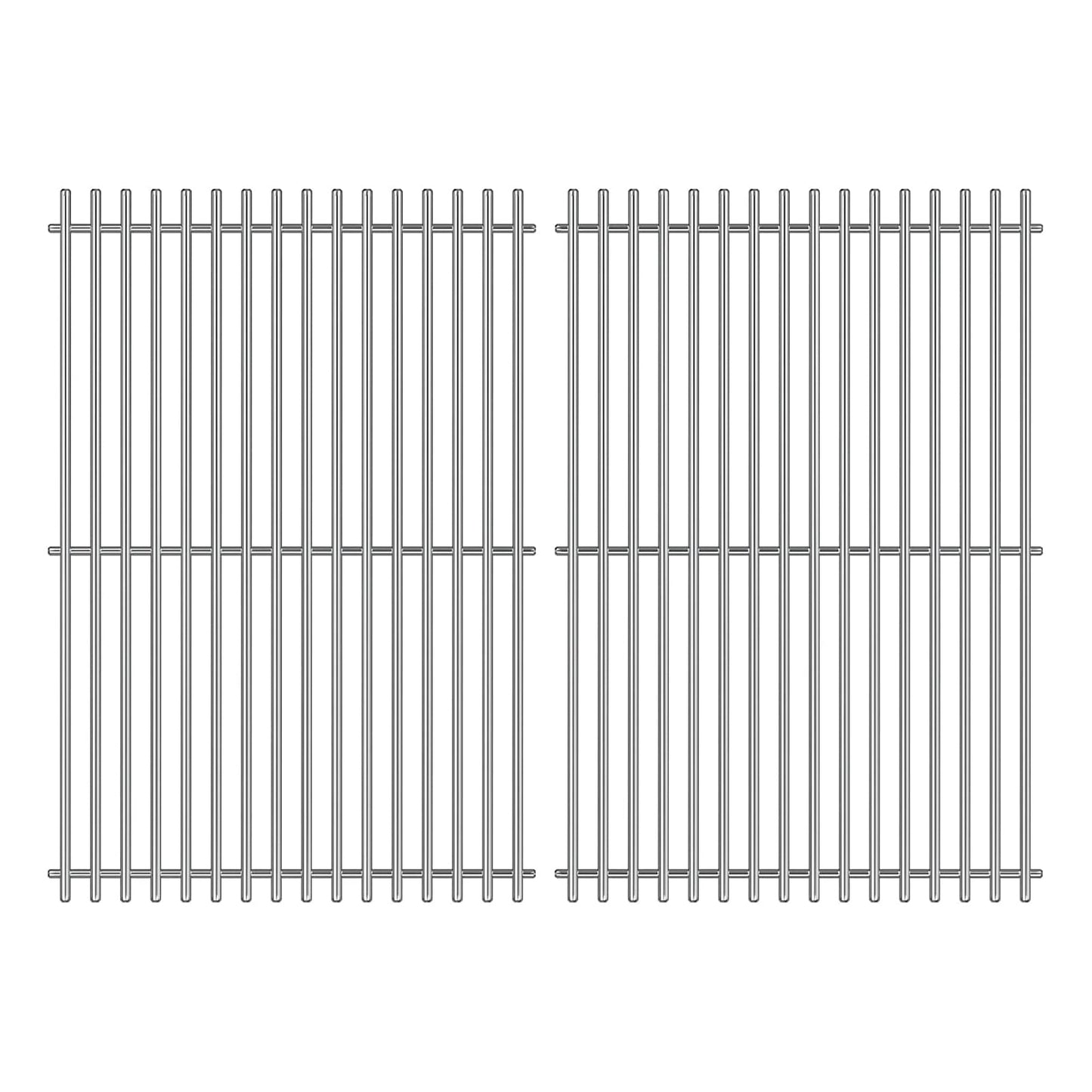 GFTIME 17.5 Inch BBQ Cooking Grates for Weber Spirit 300 Series(2013-2017 with Front Burner Knobs), Spirit E-310 & 320, Genesis Silver B&C, Stainless Steel Grill Grid Grates Replacement for 7639