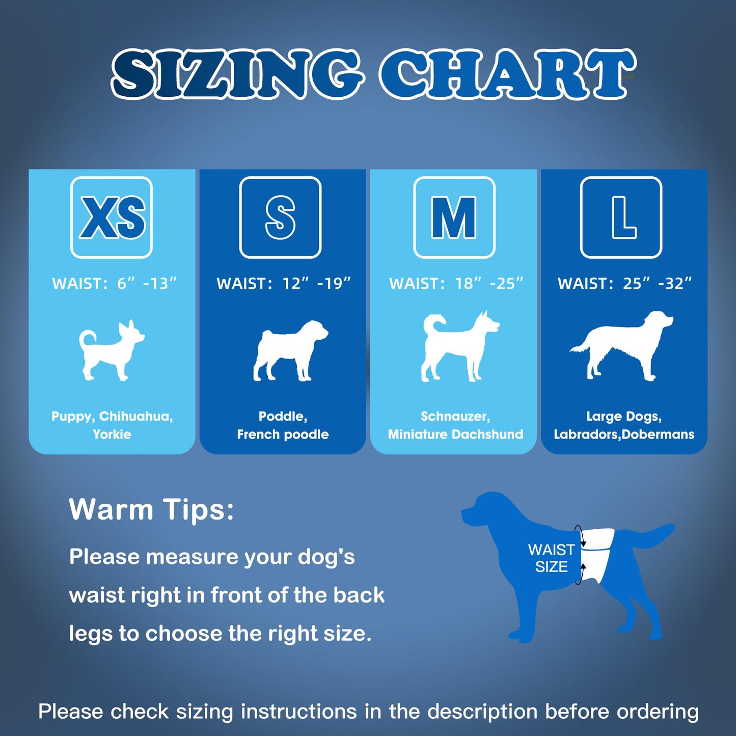 LeapSheep Disposable Male Dog Wraps, Super Absorbent Dog Diapers Male, Doggie Diapers for Puppy Training, Excitable Urination, Incontinence (Small, 50ct)